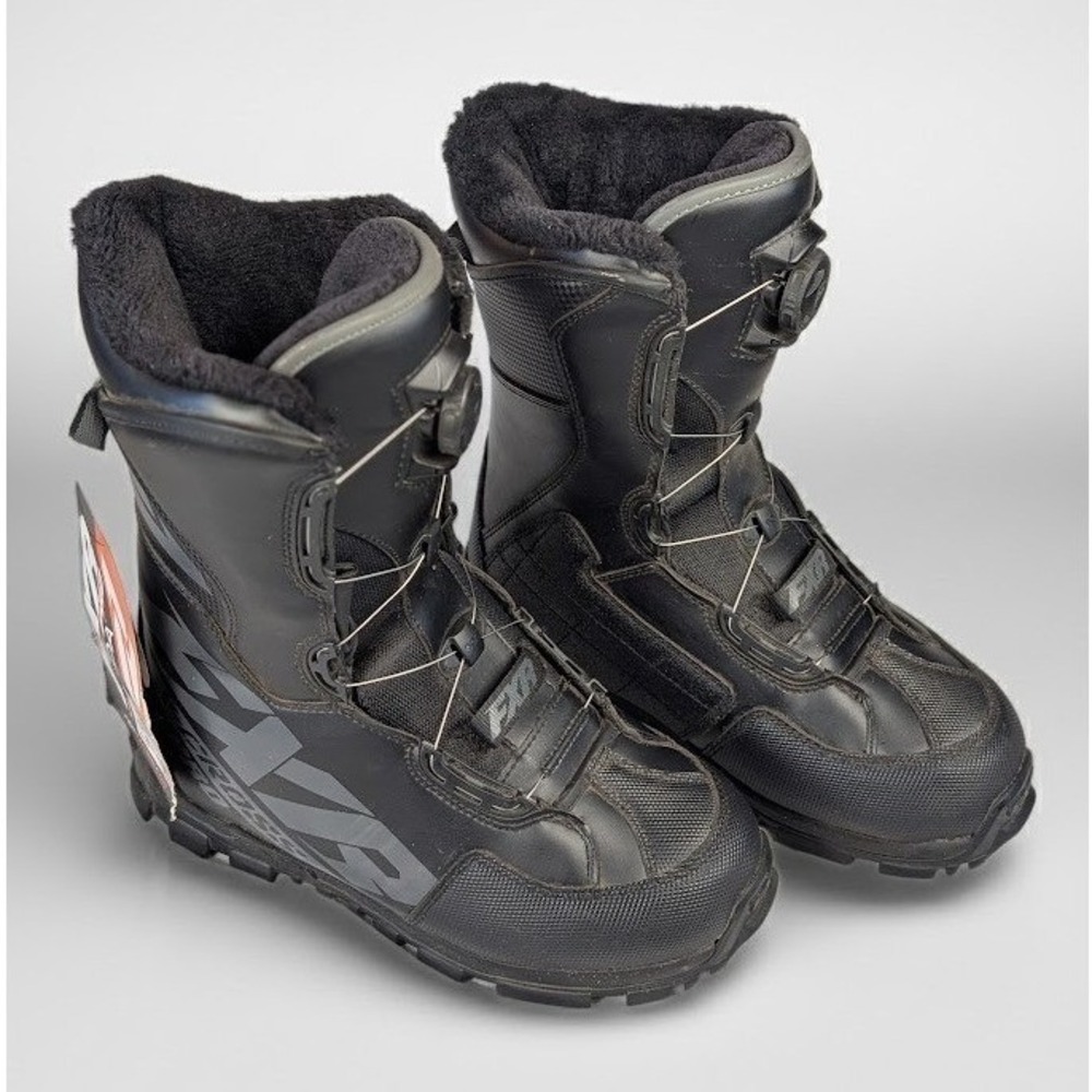 FXR X Cross Pro BOA Boot Men's 9 Black New Snowmobile Winter Performance Boots